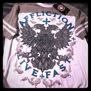 Brand new with tags Affliction live fast shirt NWT